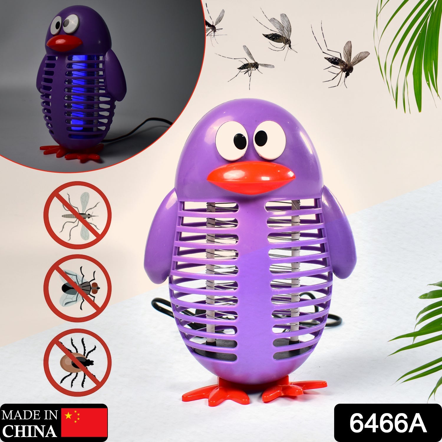 6466A Electronic Cartoon Led Mosquito Killer | Lamps Super Trap Machine For Home Insect Killer | Bug Zapper | USB Powered Machine Eco-Friendly Baby Mosquito Repellent Lamp |Jali Mosquito DeoDap 6466A Electronic Cartoon Led Mosquito Killer | Lamps Super Trap Machine For Home Insect Killer | Bug Zapper | USB Powered Machine Eco-Friendly Baby Mosquito Repellent Lamp |Jali Mosquito DeoDap
